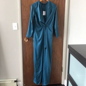 Long sleeve wrap dress